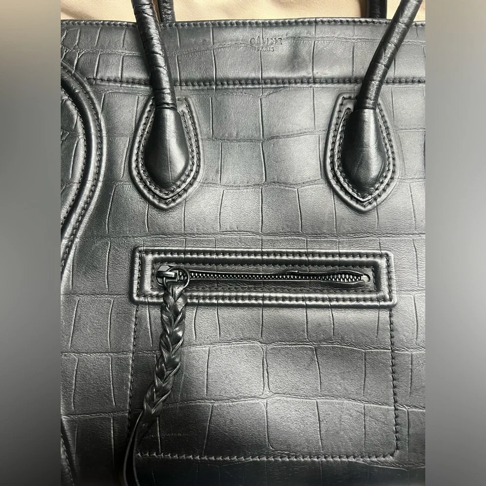 Ceiling Black Croc bag - Picture 2 of 13